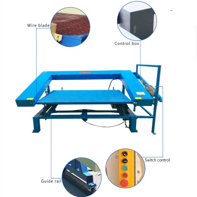 Manually operate foam contour cutting machine for sponge copying cutting equipment