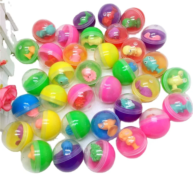 3.2cm diameter colorful plastic ball capsules with toys inside for vending machine as kids gift