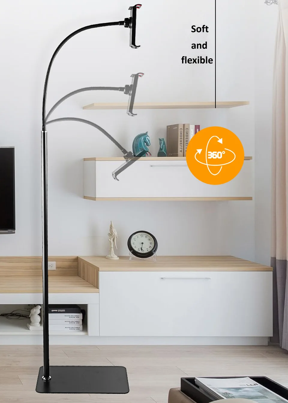 Long Arm Stand Lazy Neck Mobile Phone Tripod Stand Adjustable Metal Tube Phone Stand Floor Holder For Bed Sofa.jpg