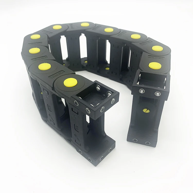 Low Noise Cable Tracking Industrial Moving Plastic Cable Trays Drag Chain