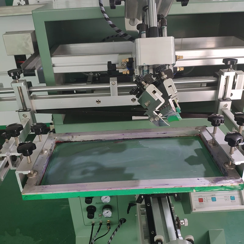 Semi Automatic Screen Printing Machine For Pens Bottles Paper Cups Single Color Screen Printing Presses