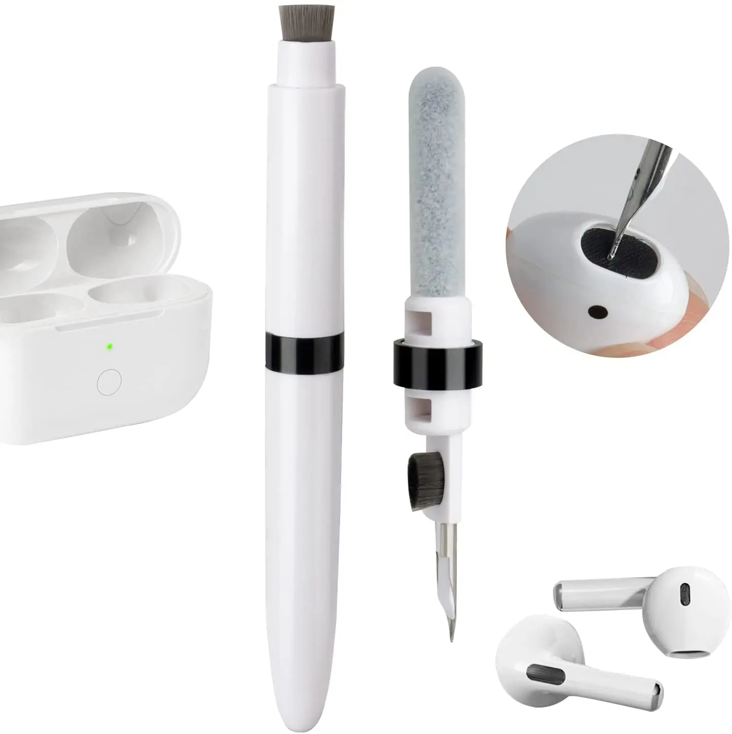 Cleaning Pen for Air pods Multifunction Earbud Cleaning Kit Soft Brush for Earphones Case Portable cleaner Phone keyboard Camera