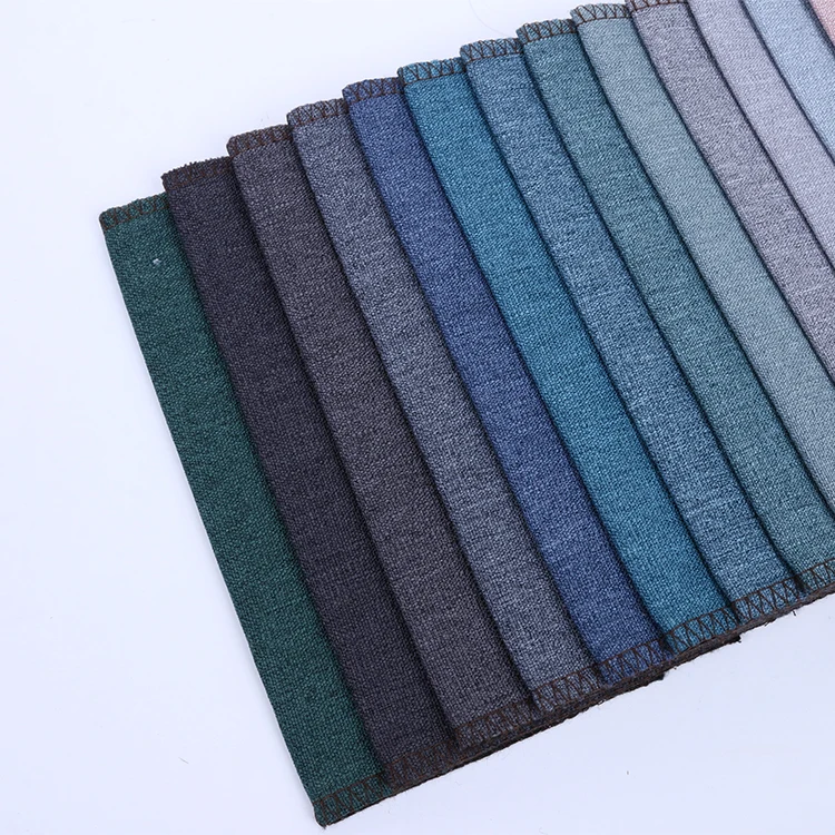 
New product coated coffee non-woven cotton imitation linen outdoor couch fabric 