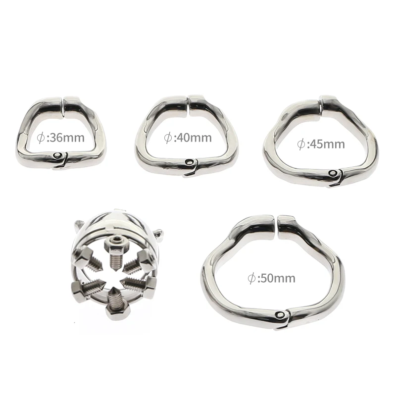 CBT CHASTITY  OF THORNS Stainless Steel Chastity Cage With With arc-shaped Cock Ring BDSM toys Bondage Fetish cock toys