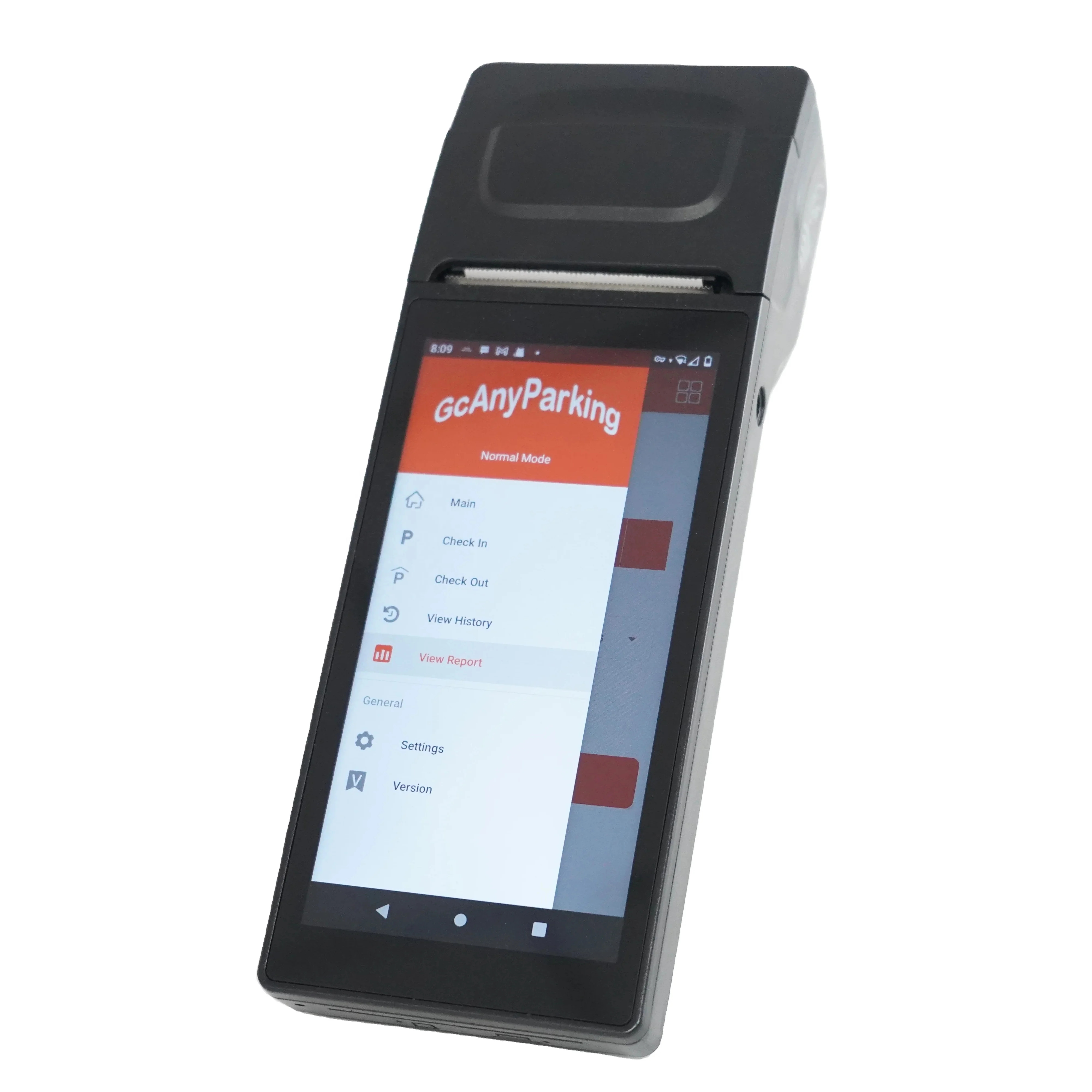 GOODCOM сенсорный экран терминал Pos Qr-код ручной парковочный билет печать Android