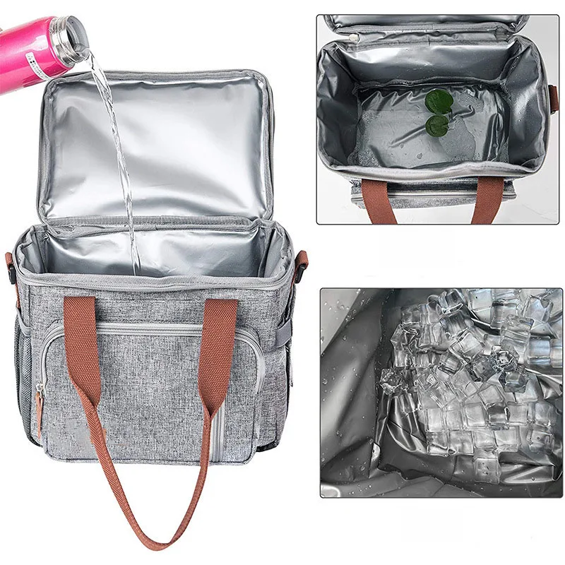 Waterproof Large capacity oxford insulated cooler bag thermal thermal lined tote cooler backpack portable picnic bag