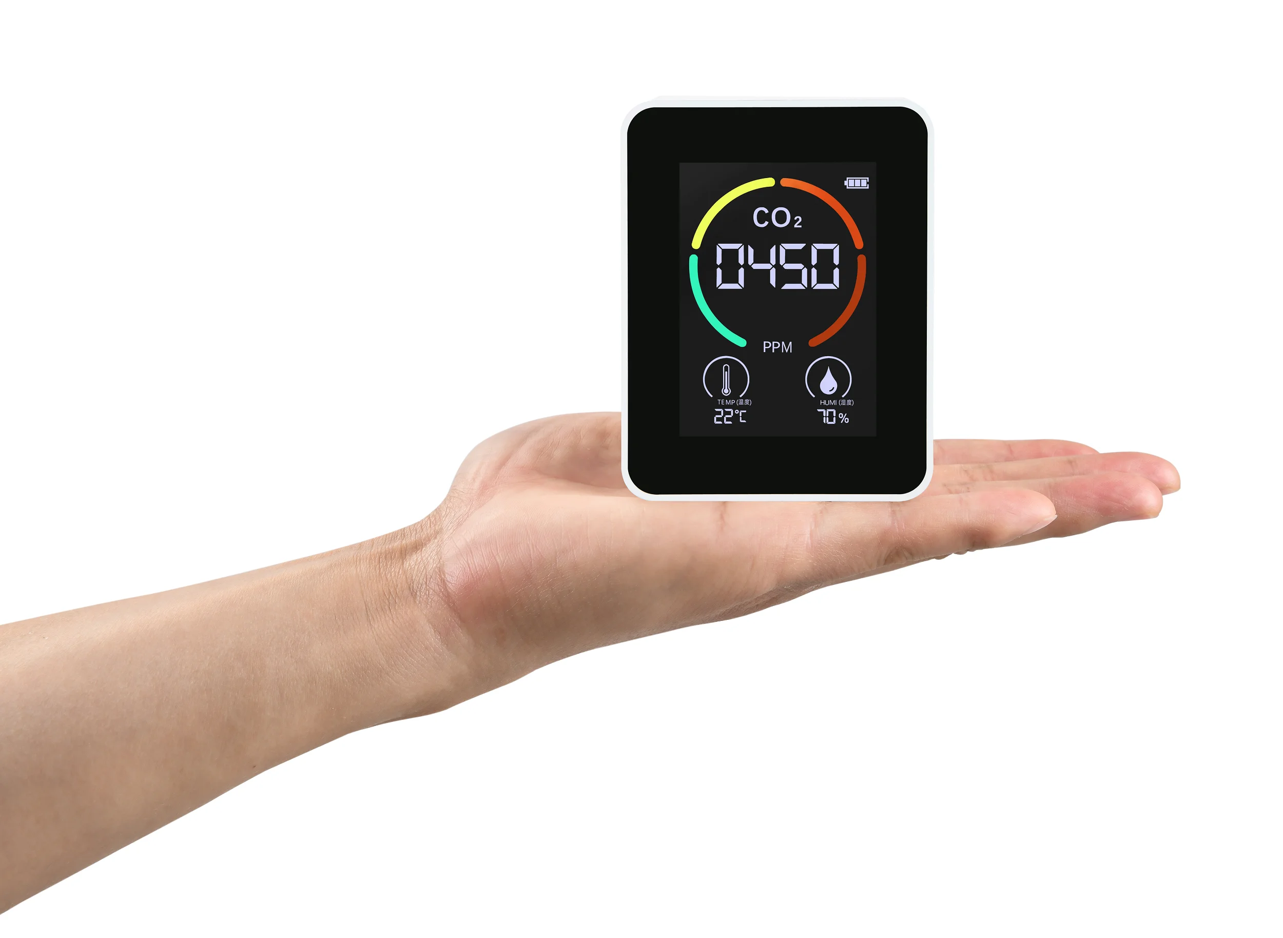 Low cost mini CO2 meter with infrared ( NDIR) sensor home and school use CO2 gas analyzers