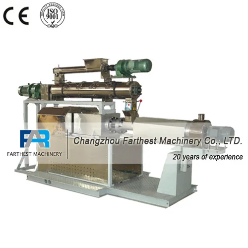 Horizontal Structure 1 ton per hour Floating Big Fish Feed Pellet Machine Line Extruder