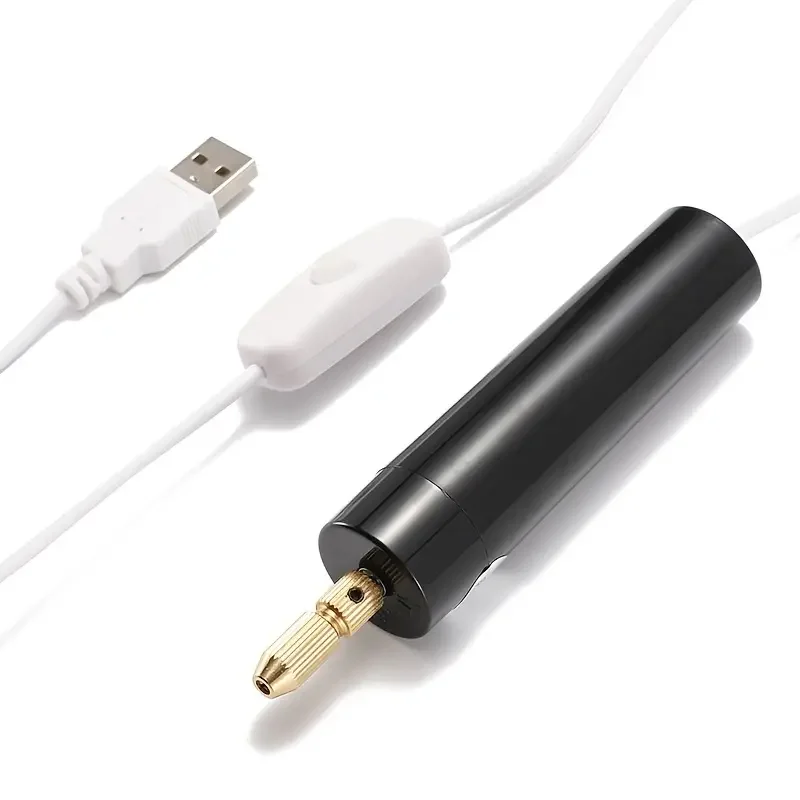 Portable Mini Electric Drill 5V USB Handheld Drill For Jewelry Making Wood Crafting  And Metalworking
