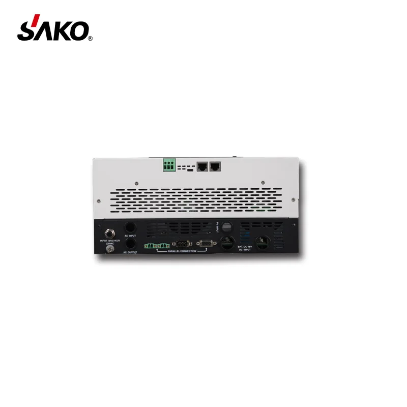 SAKO 5000W 48V DC to AC 220V Off Grid Hybrid Inverter 80A 500V MPPT Solar Charger Inverter wth WIFI and Parallel 9 Units