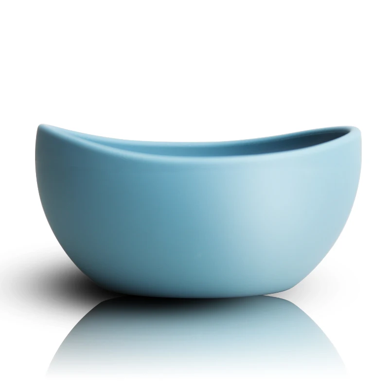 
Customized Brand 2021 new Idea Pet food feeding BPA free Portable Silicone Dog Food and Water Bowl without suction 