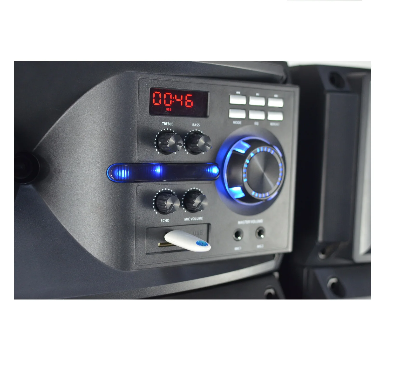 2.0 Active Party Stage Speaker with coaxial/optical  fiber/USB/TF/FM/AUX Party Speaker