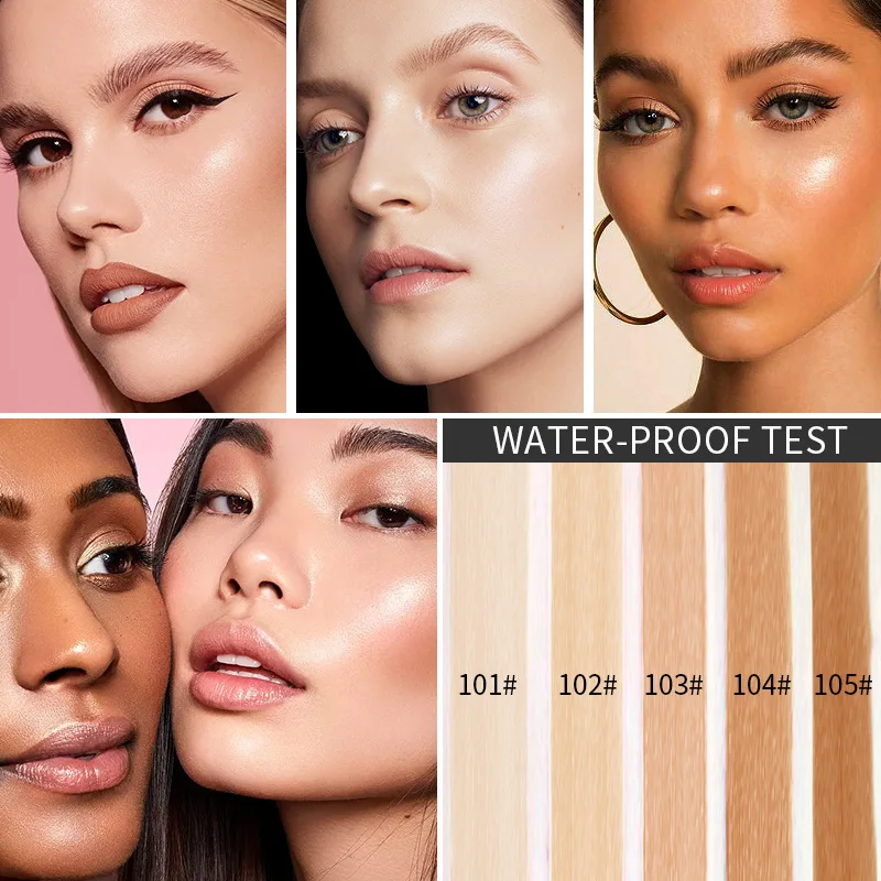 Hotsale High Quality Foundation Liquid Full Cover long lasting private label matte Waterproof Makeup Foundation