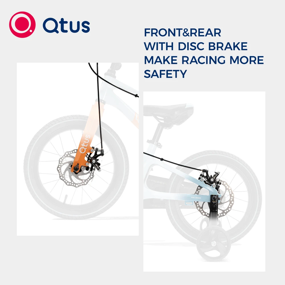 Qtus B2 Antelope Child Bicycle, Racing Bike, lightweight(9.3KG), Light Material Unibody frame with Magnesium Alloy, Blue