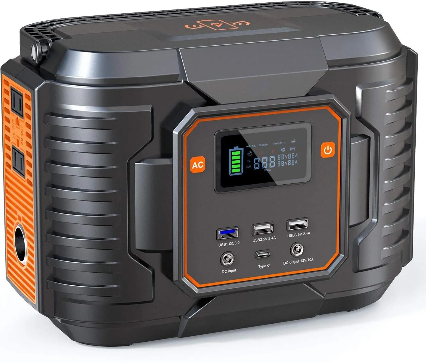 Outdoor Big Size High Capacity 500W 555Wh High Quality 18650 Battery Cell Camping Solar Generator Portable Power Station