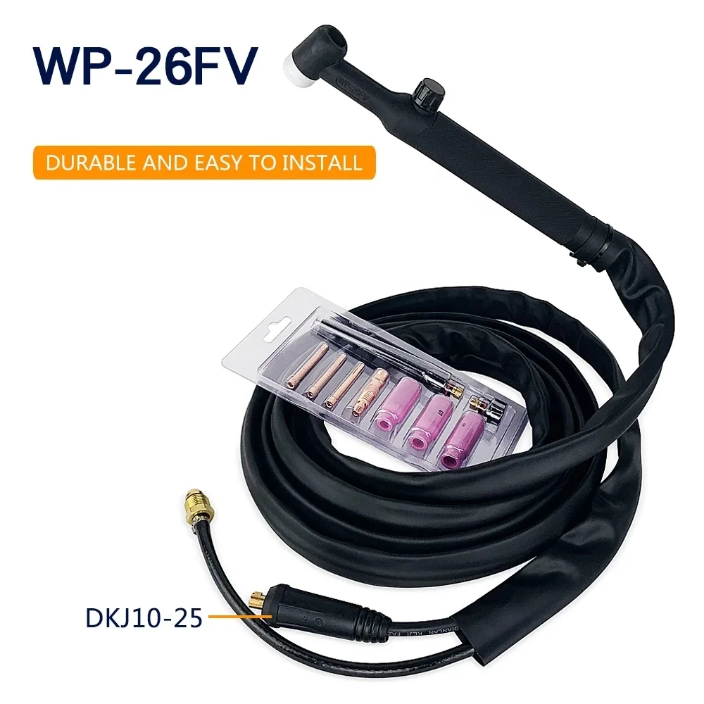 WP26FV Tig Welding Torches 3.7M 10-25 Connector TIG Welding Torch for tig machines