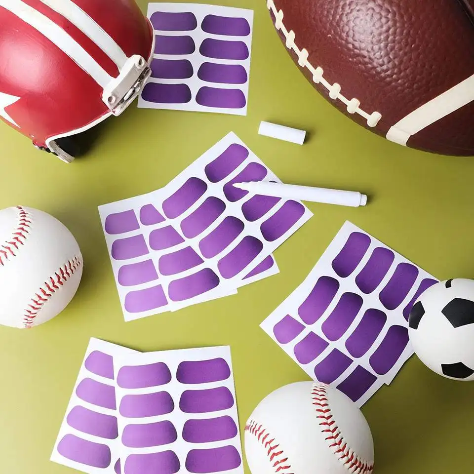 Sports Eye Stickers for Kids Football Softball Baseball Lacrosse Fans Under Eye Strips Custom Eye Black Stickers