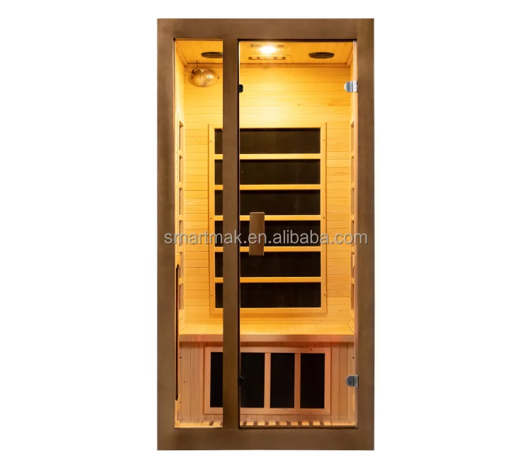 1 Person Size Indoor Sauna Room Carbon Panel Infrared Sauna Room With Carbon Panel