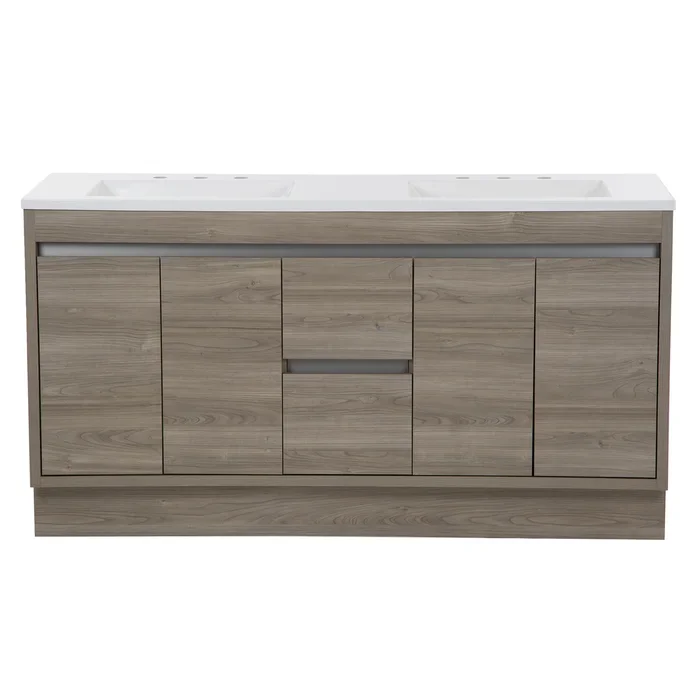 Homedee Modern Free-standing Sliding Door Bathroom Vanity for Hotels a Stylish Vanity Unit Cabinet