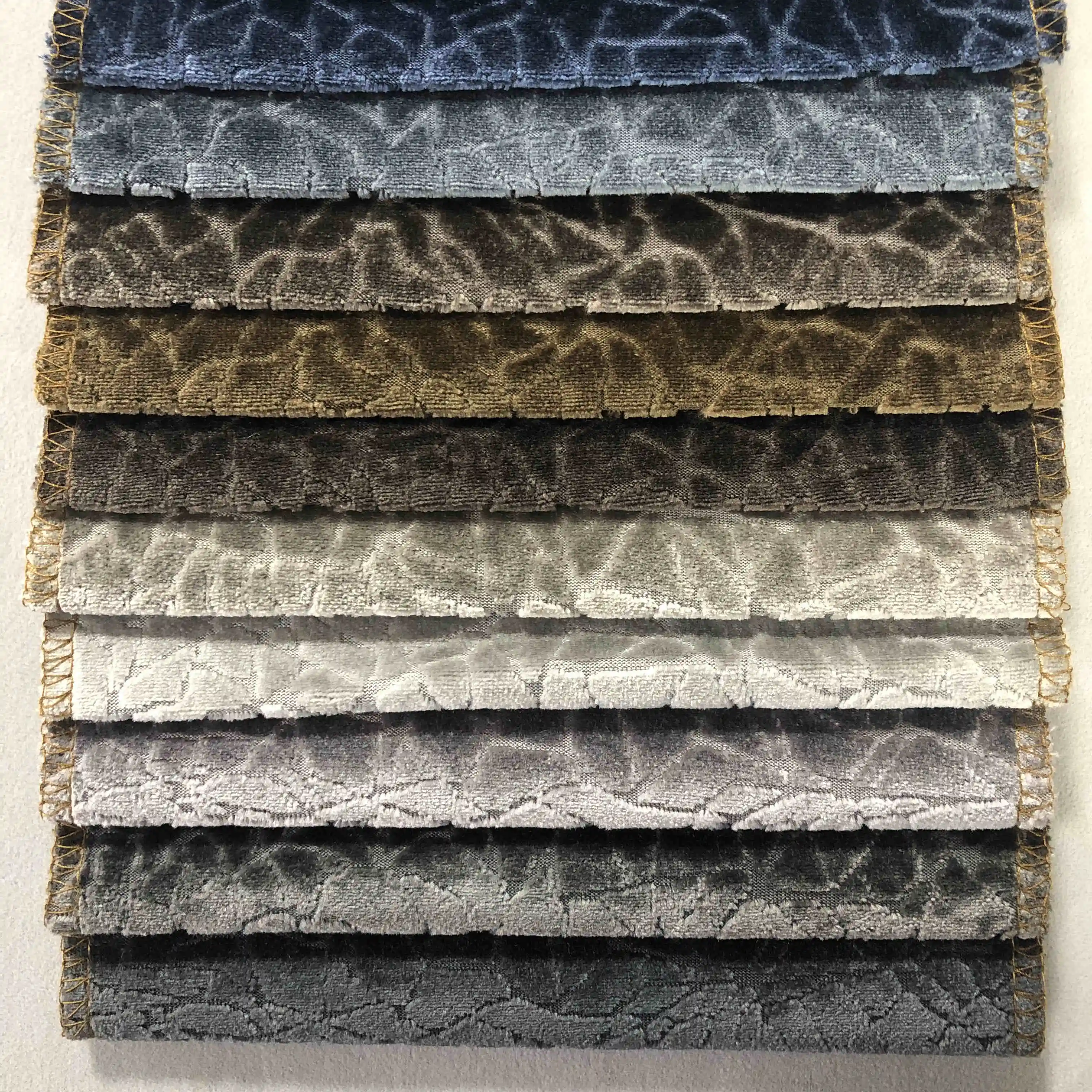 Wholesale Textile Velvet Sofa Cover Fabric For Upholstery Cut Pile Velvet Seat Cover Fabric