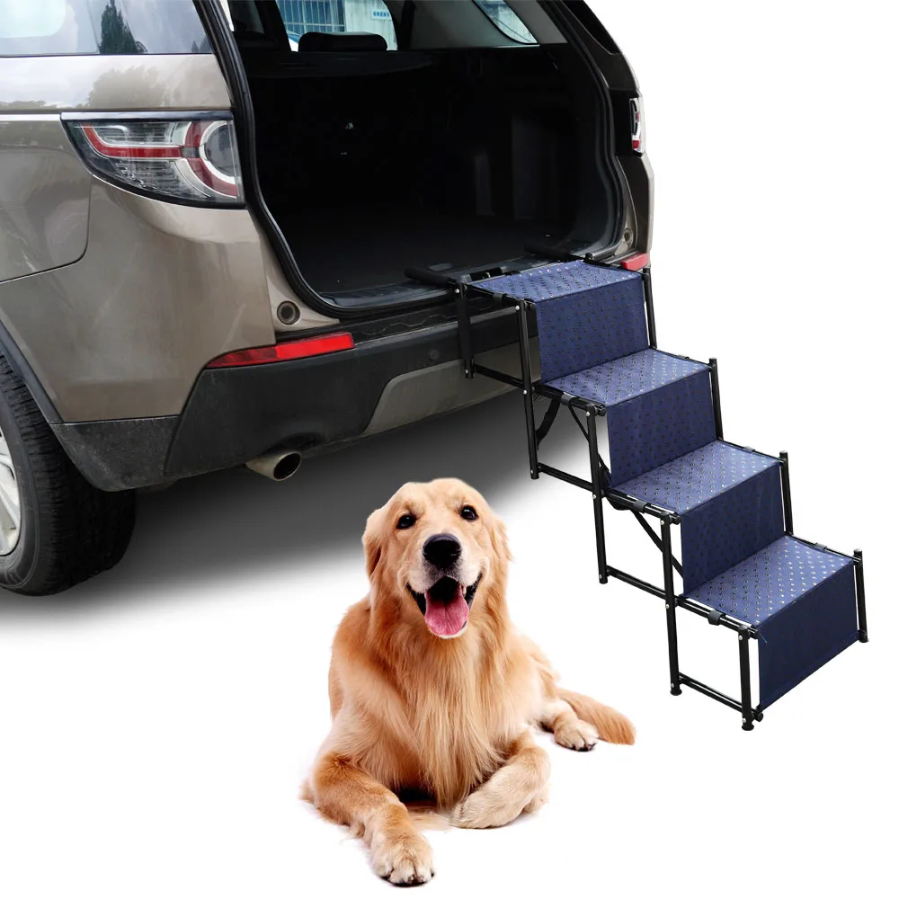 non-slip dog steps stairs easy to store dog steps for cars pet ramp for trucks sofas and beds dog stairs