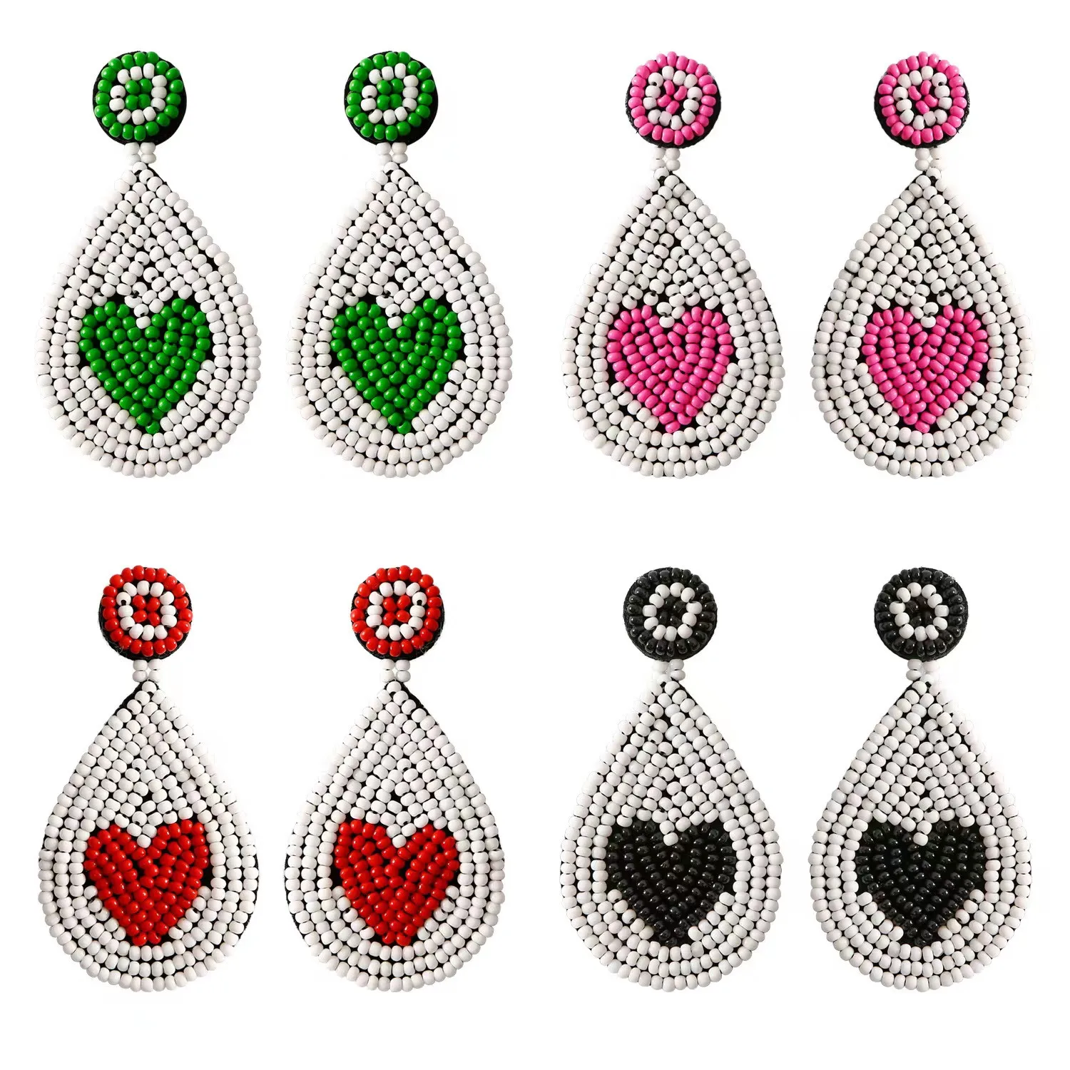 2022 новые модные плетеные вручную ювелирные изделия из бисера в стиле бохо радужные серьги с кисточками для женщин