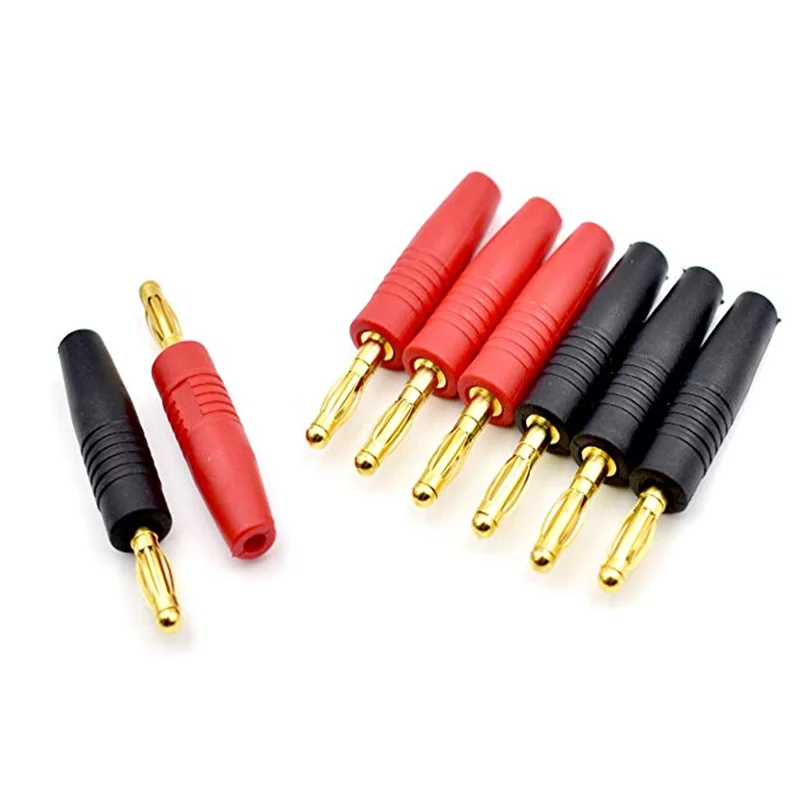 Plastic Black & Red Banana connector  for electronic test equipment