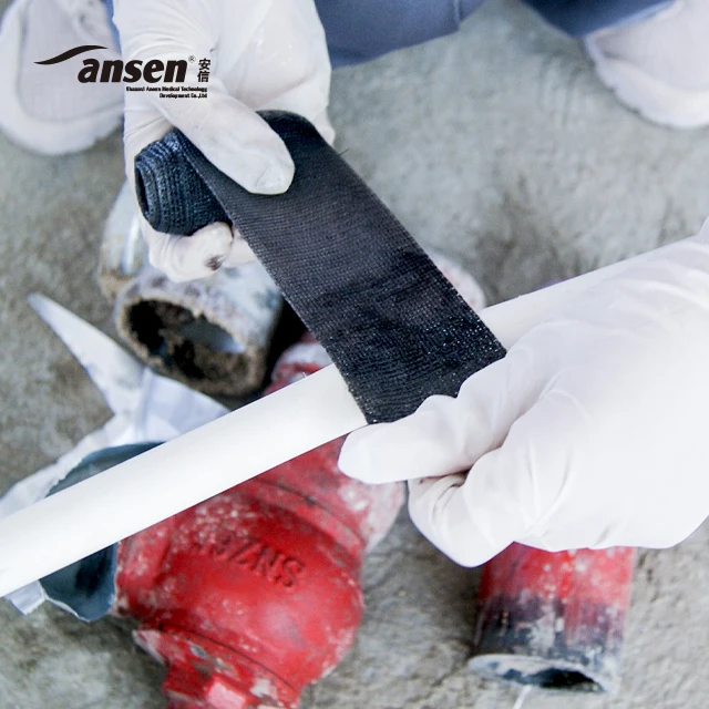 Quick Hardening Fiberglass Wrap Seal Tape Pipe Repair Bandage for Leaking Pipelines in Marine