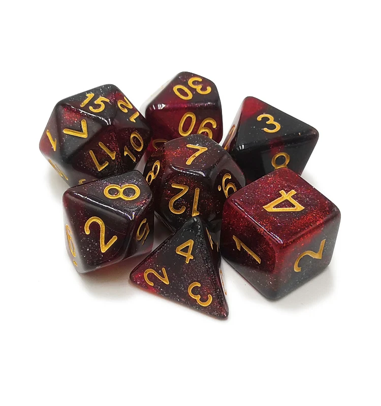 
Custom Colorful Polyhedral Dice Set 