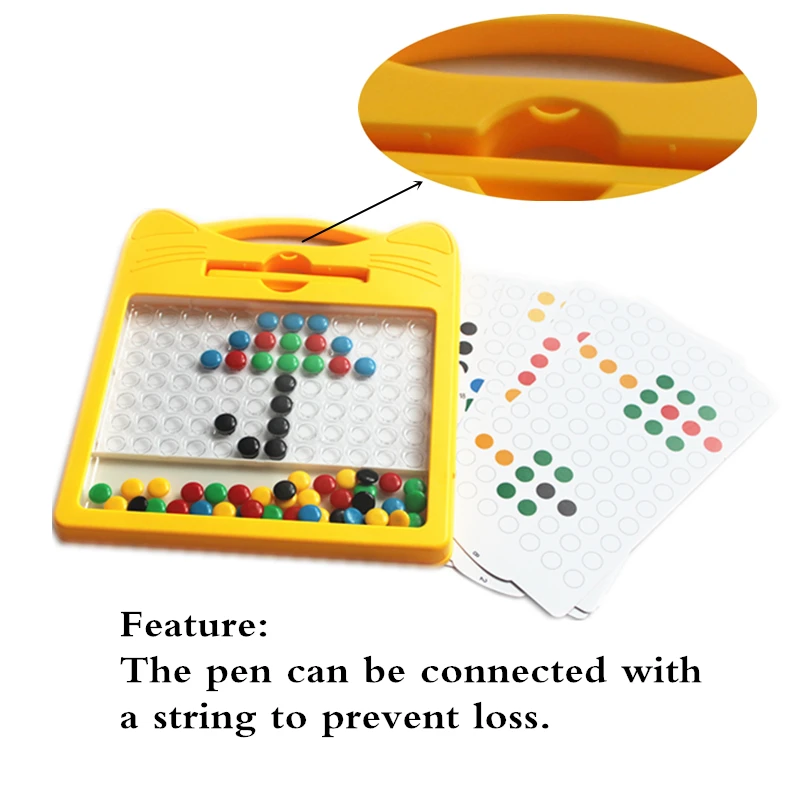 2023 HOT selling Educational Toys Magnetic Drawing Board Mini Colored Number Writing Board Magpad
