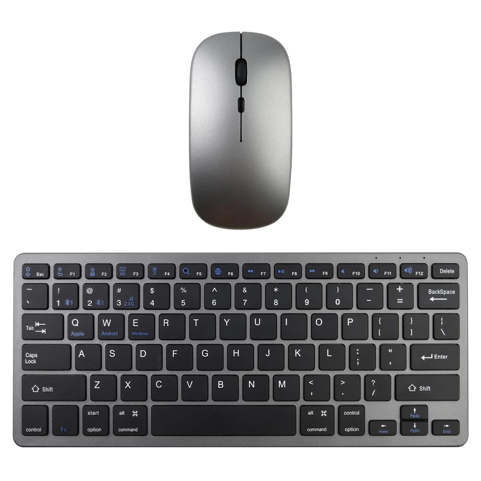 3 mode portable slim rechargeable BT wireless keyboard and mouse Combo Keyboard and mouse set wireless for tablet pc
