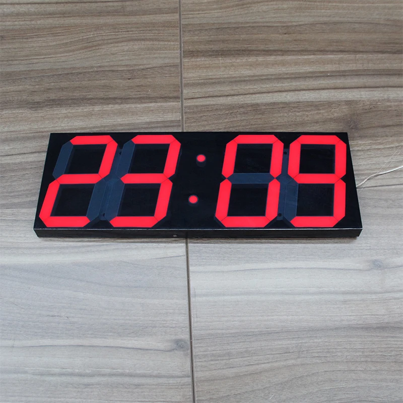 CHEETIE CP049 Red 4 Digits GPS Electronic Clock Automatic Timing LED Wi-Fi Network Wall Clock