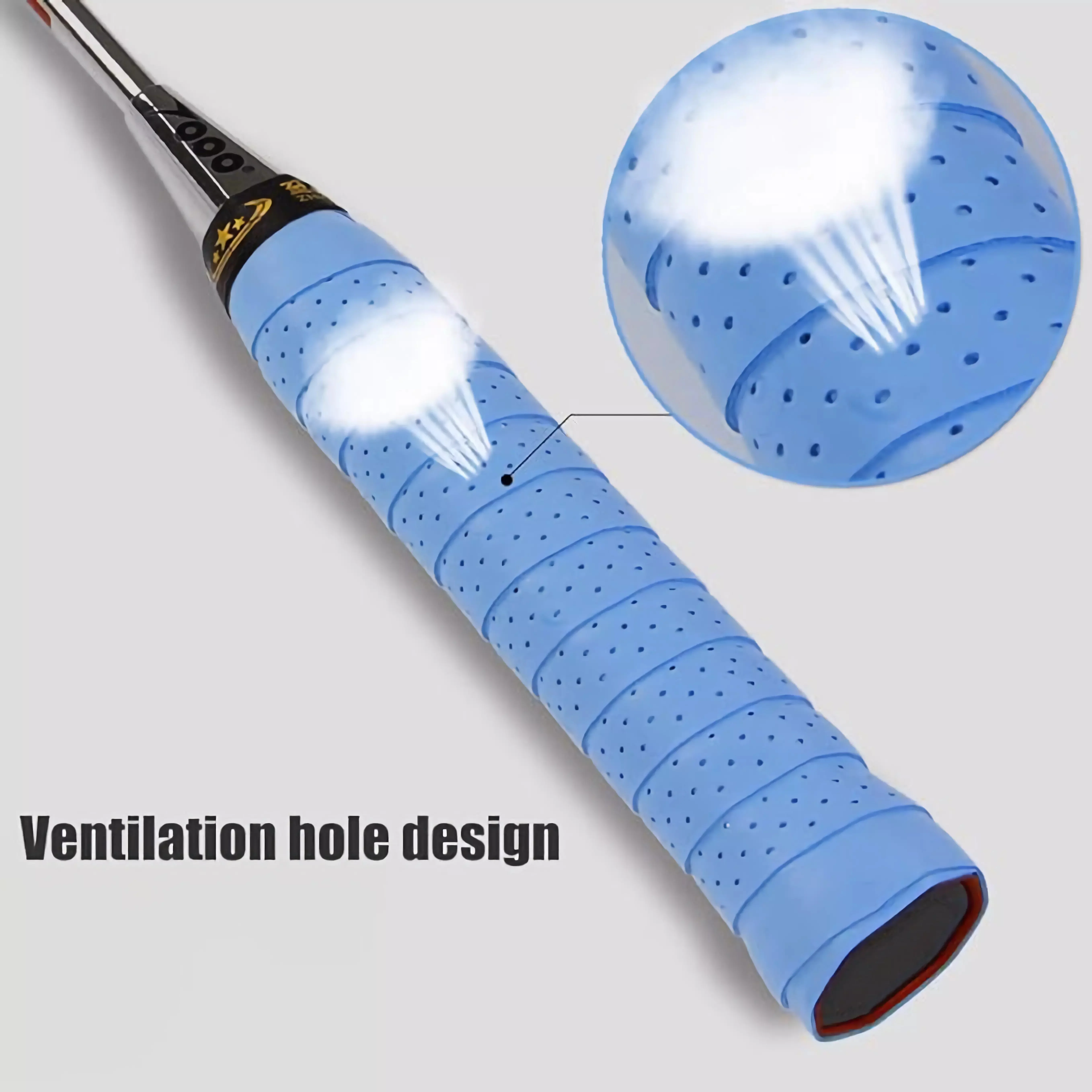 High Quality Tennis Badminton Racket Grip Tape Sweat Absorbent Anti-Slip Tape Sports Exercise Badminton Racket Hand Glue