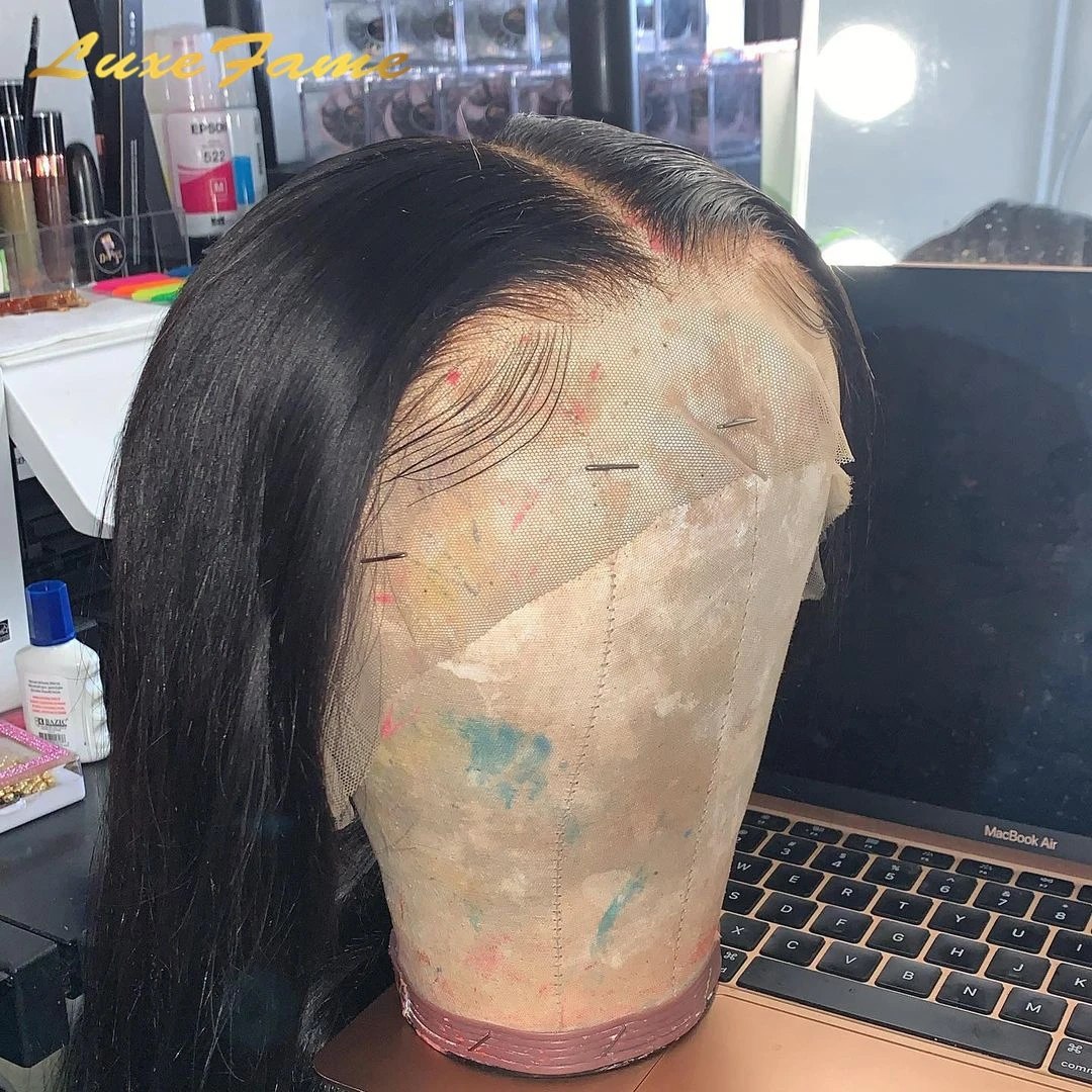 Оптовая продажа дешевый Невидимый передний парик из HD-кружева супер тонкий прозрачный Швейцарский 100% натуральных человеческих волос 13x4 13x6