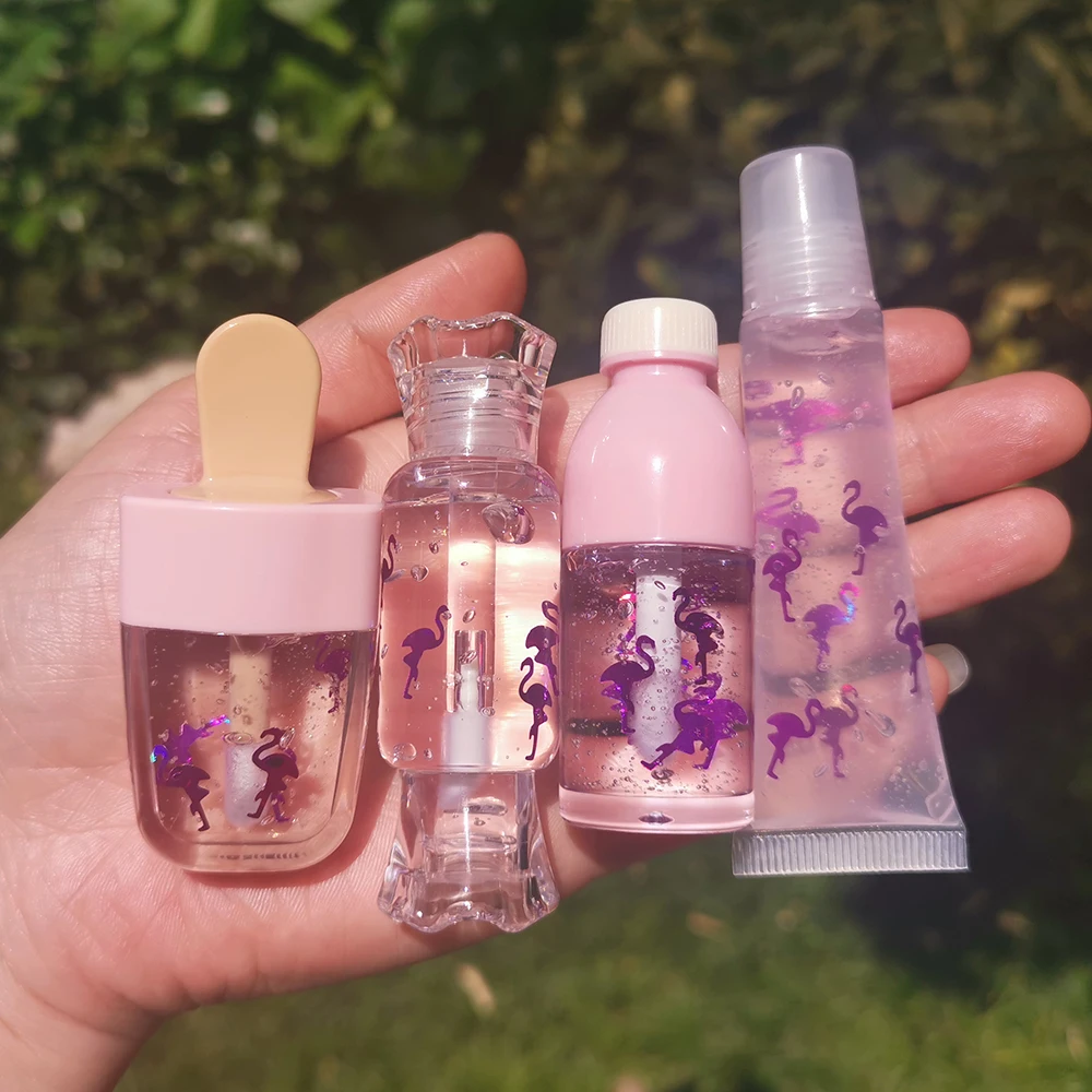 
2021 Make You Own Logo Base Vendor Custom Clear Kids Glossy Lipgloss Glitter Kit Vegan Wholesale Nude Lip Gloss 
