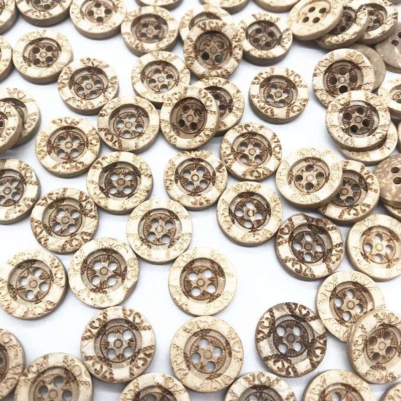 Environmental  Multi-style coconut buttons