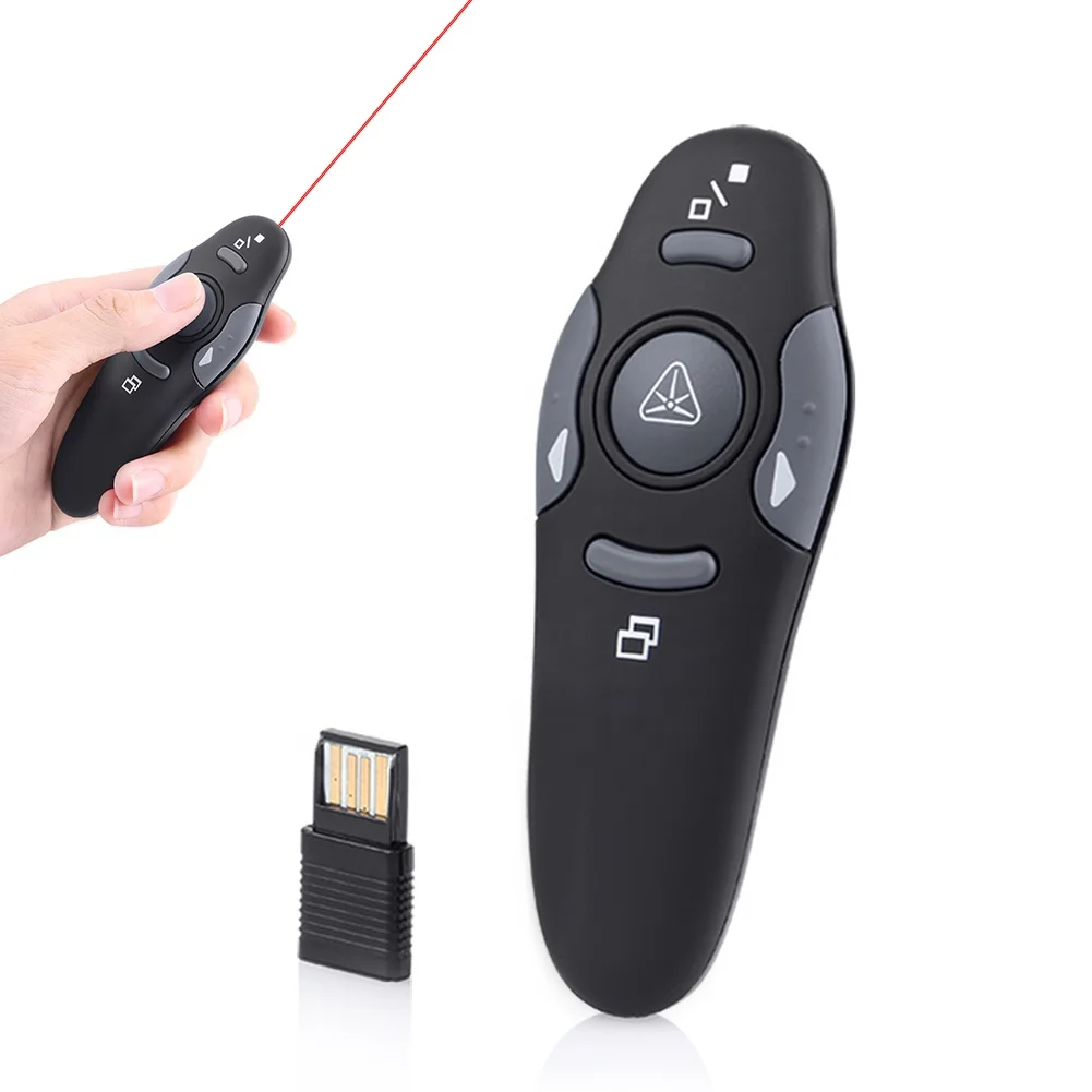  Беспроводная лазерная указка мощная ручка красная 2 4G RF USB флип беспроводная презентация PPT лазерные указки с дистанционным
