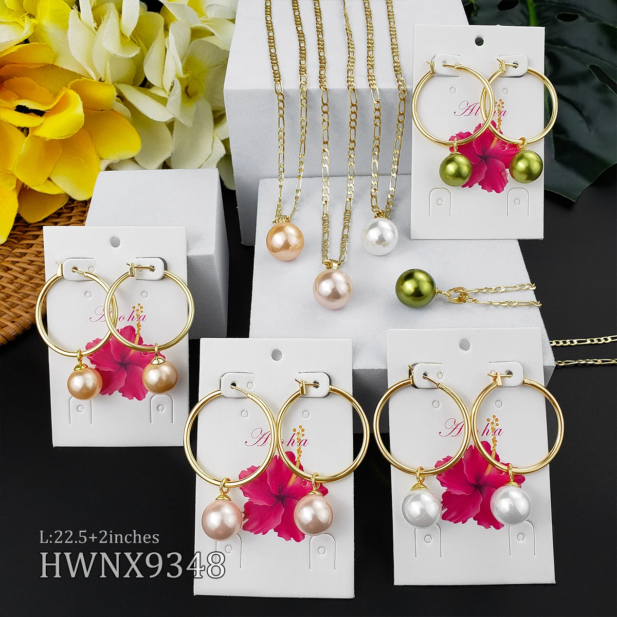 Hot Sale Hawaiian Gold 14K Jewelry Sets Fashion Party jewellery  gold jewels