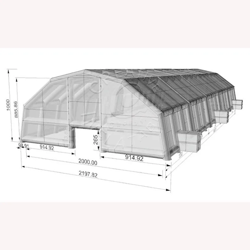 Новое поступление надувная конструкция палатка Гигантские Надувные Купола Ангарная для легких самолетов