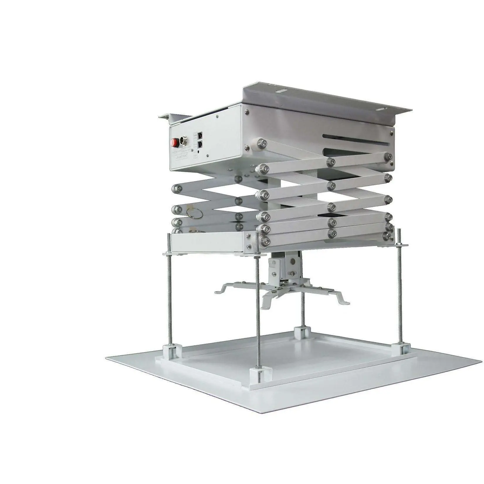 wholesale ceiling concealed projector installation lift mount with remote control motorized projector scissor lifts