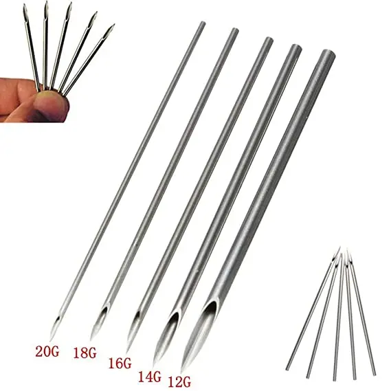 Sterilized Body Piercing Needle I.V. Catheter Cannula Piercing Needles
