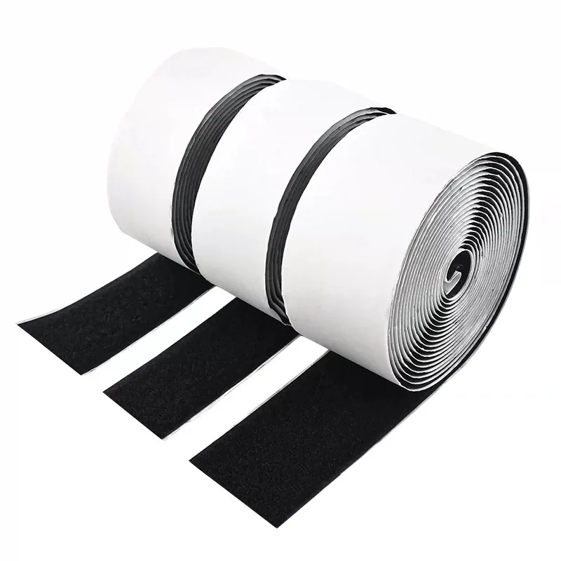 Self-adhesive ring strap Self-adhesive stretch hook-and-loop fastening strap custom size Nylon cloth Velcro loop on one side