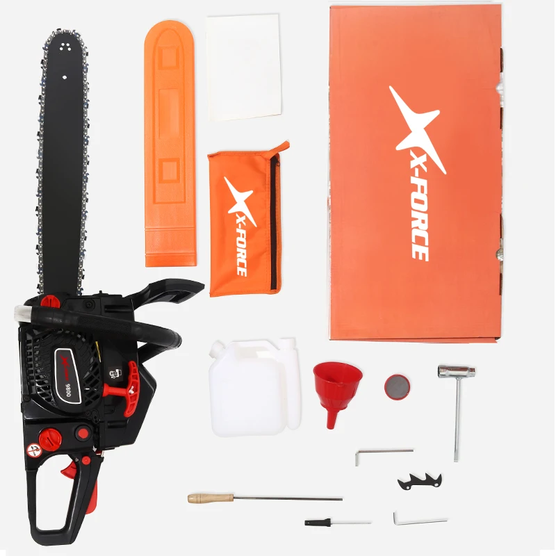 Wholesale By Manufacturer 2 Stroke Petrol Chain Saw Multifunction Wood Cutting Machine  52cc Chainsaw