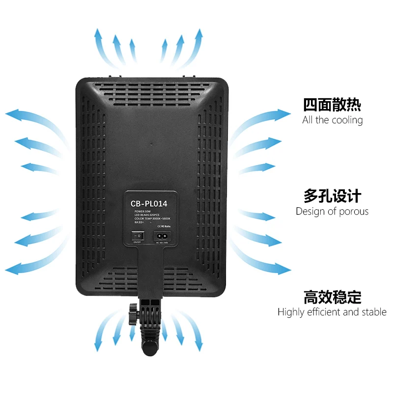 Photography LED Video Light With Remote Control Dimmable Panel Lighting for Photo Studio Live