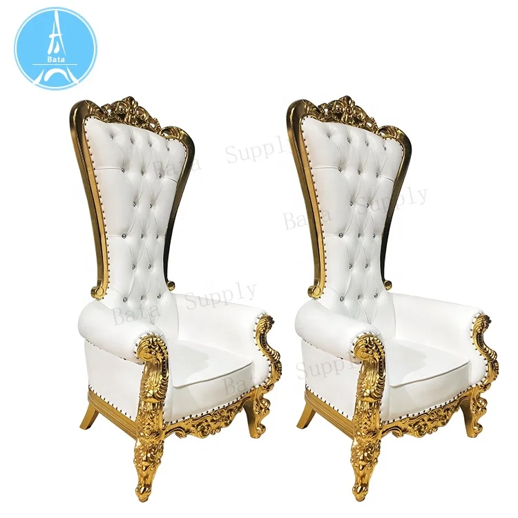 
Bride and Groom Wedding Sofa High Back Royal Furniture King Throne Chair 