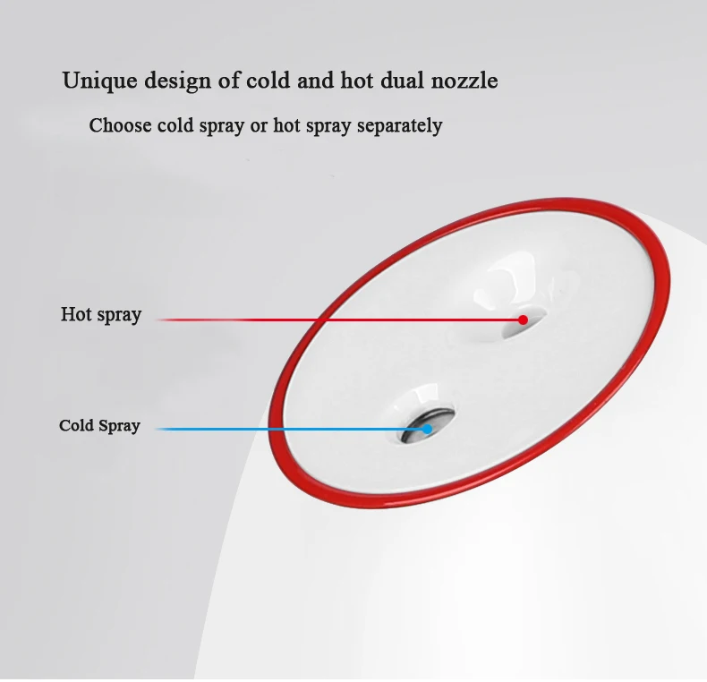 Новинка 2020, amazon nano, горячий и холодный отпариватель для лица, аппарат для глубокого очищения кожи, спа