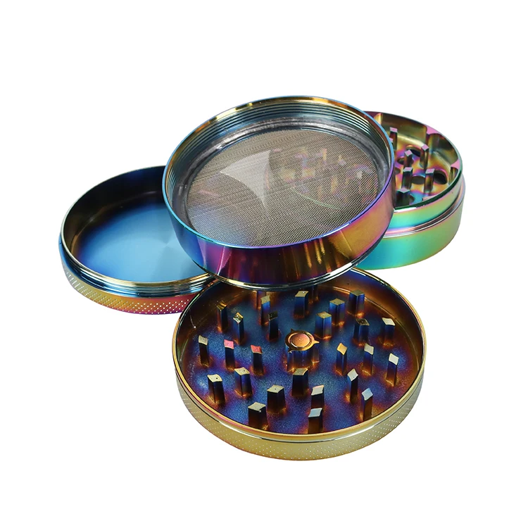 Wholesale Customer Zinc alloy metal material portable cylinder herb wood tobacco leaf herb grinder tobacco