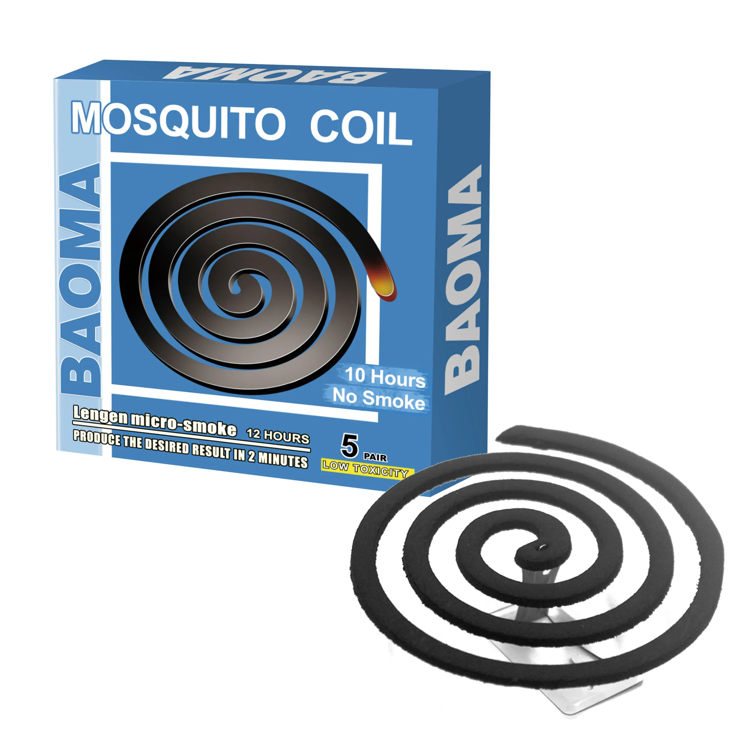 
BAOMA China black smokeless or micro smoke paper mosquito coil killer 
