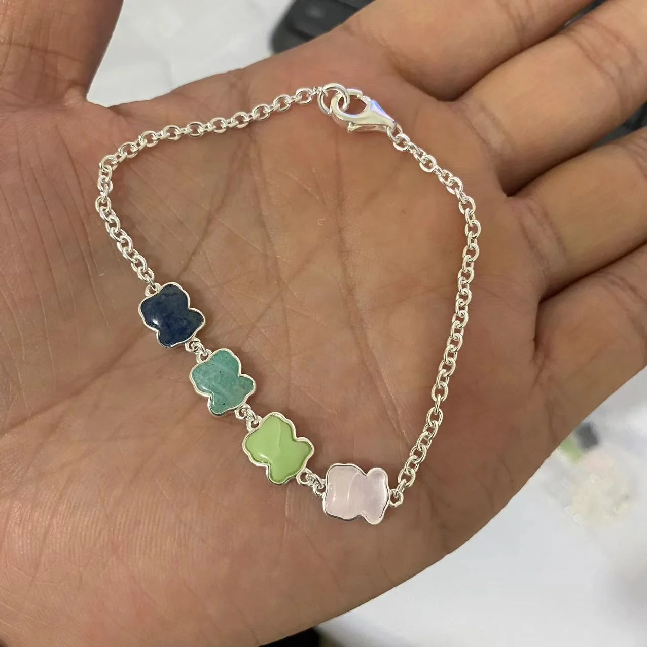 New Arrival hotsell 14k 18k gold plated 925 sterling silver touses bear earring ring jewelry sets for woman