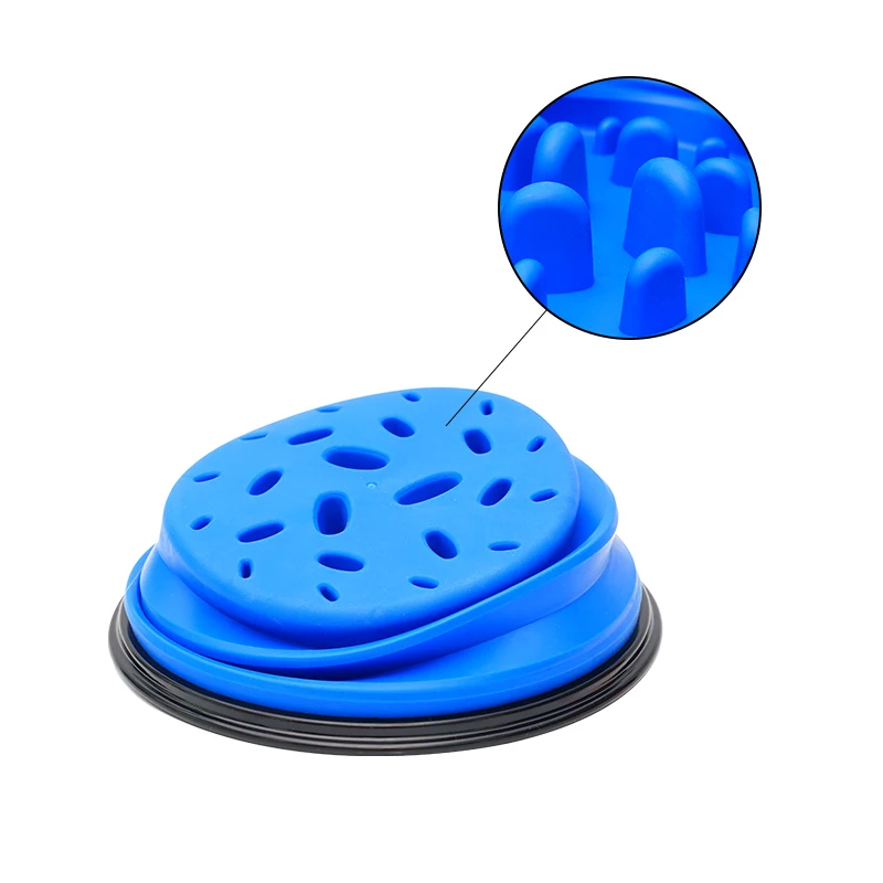 Factory Price Portable Anti-choking Collapsible Pet Dog Food Water Feeding Slow Feeder Travel Bowl